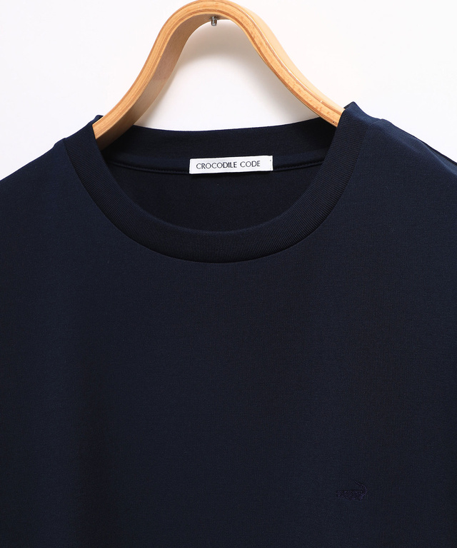 プレーティング天竺 クルーネック Tシャツ