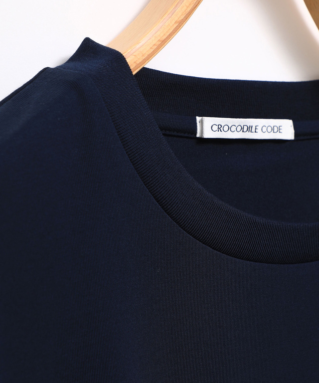プレーティング天竺 クルーネック Tシャツ