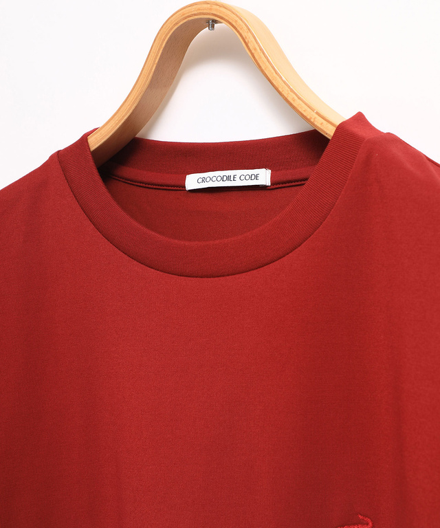プレーティング天竺 クルーネック Tシャツ
