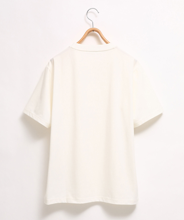 プレーティング天竺 クルーネック Tシャツ