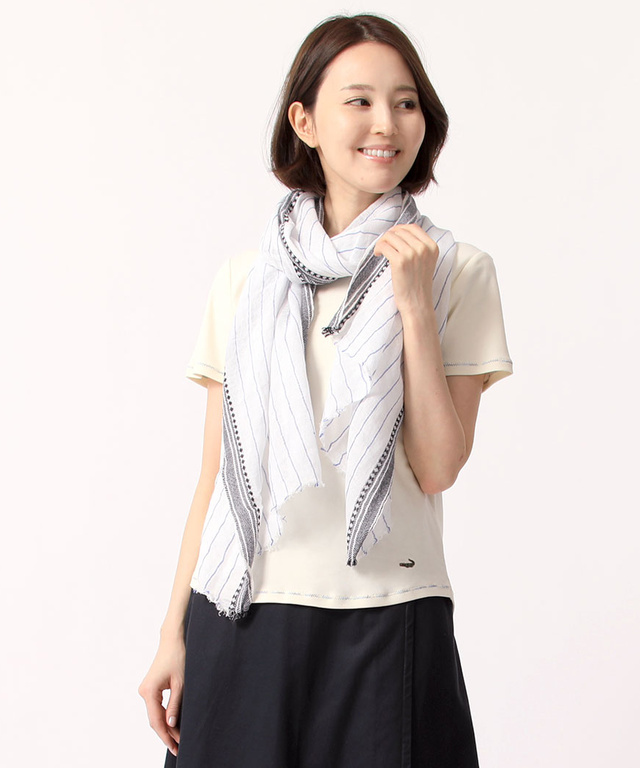 【mimis】麻ストライプストール