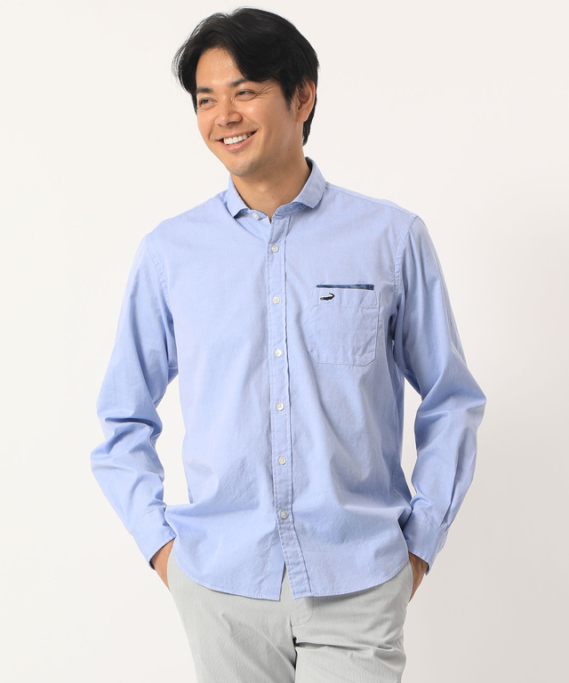 ピンオックスシャツ