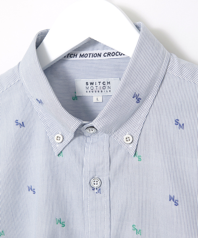 ジャカード ロゴ  シャツ