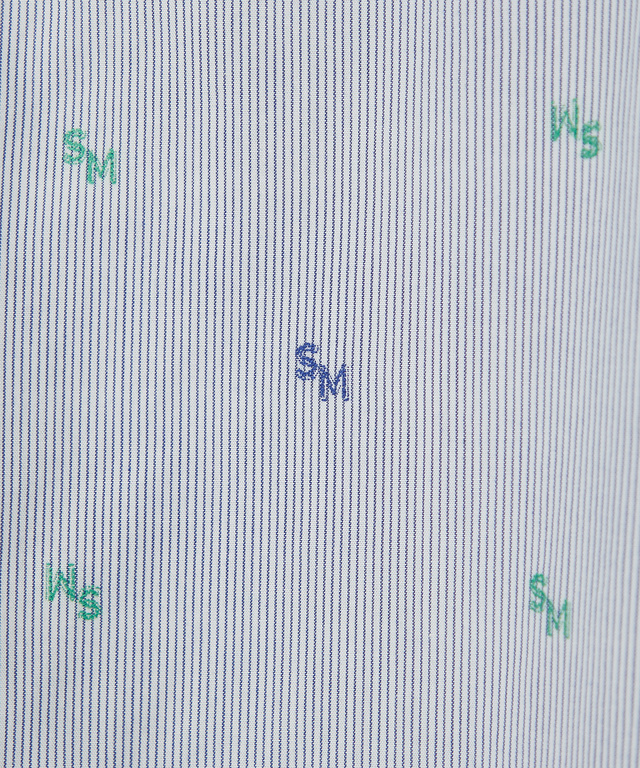 ジャカード ロゴ  シャツ