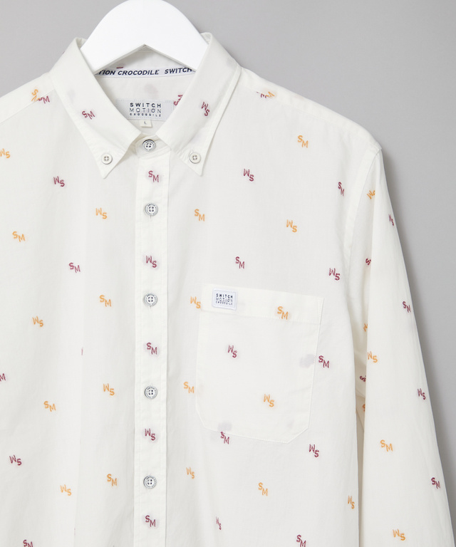 ジャカード ロゴ  シャツ