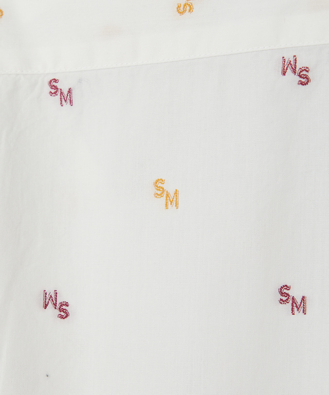 ジャカード ロゴ  シャツ