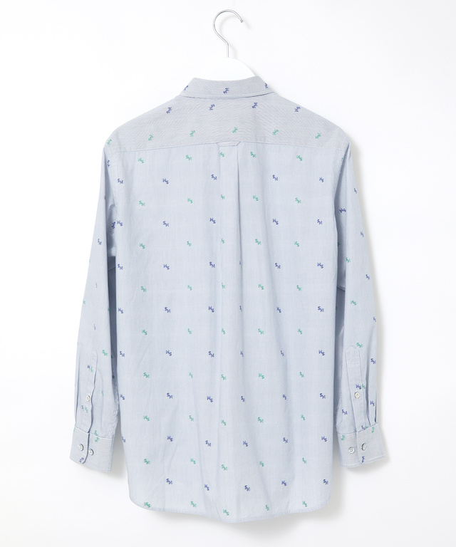 ジャカード ロゴ  シャツ