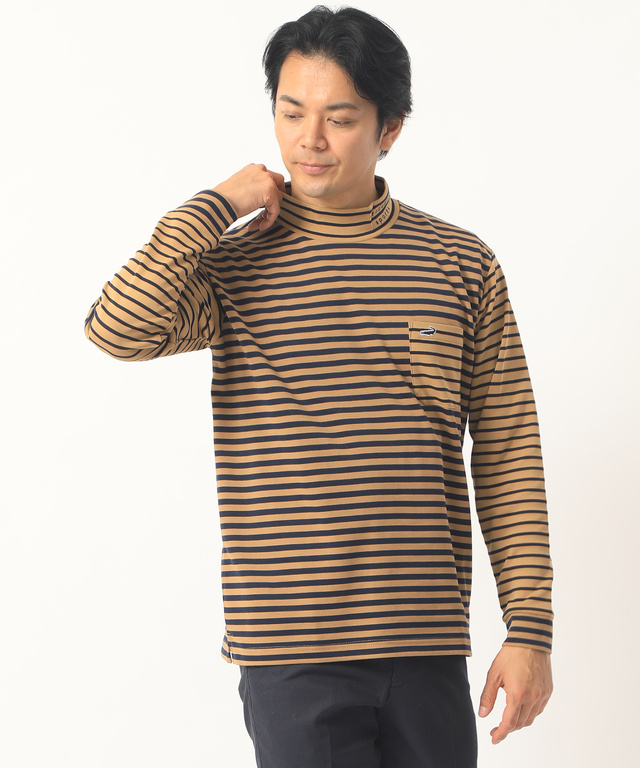 メンズ ボーダーハイネックtシャツ通販 1502 クロコダイル Crocodile 公式通販サイト