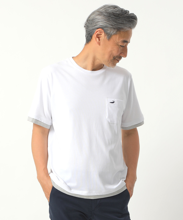 レイヤードTシャツ【吸汗速乾】