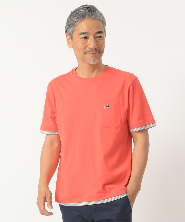 レイヤードTシャツ【吸汗速乾】