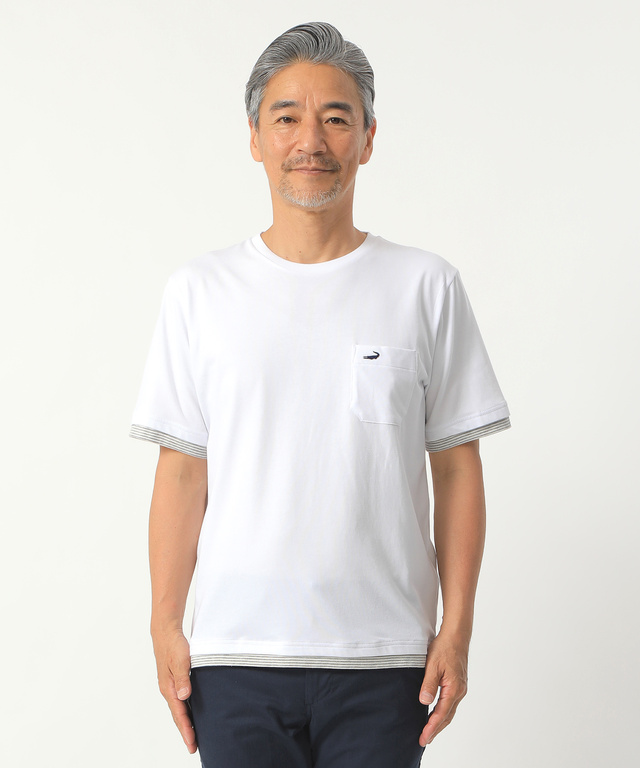 レイヤードTシャツ【吸汗速乾】