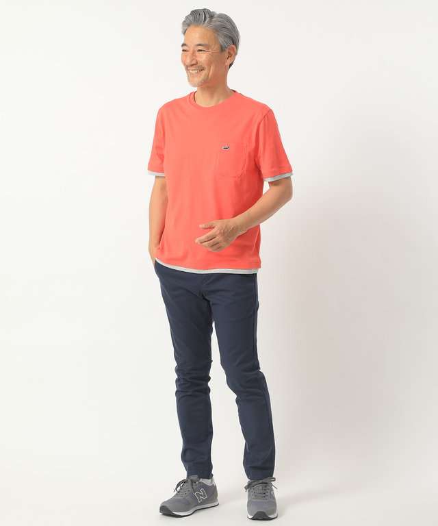 レイヤードTシャツ【吸汗速乾】
