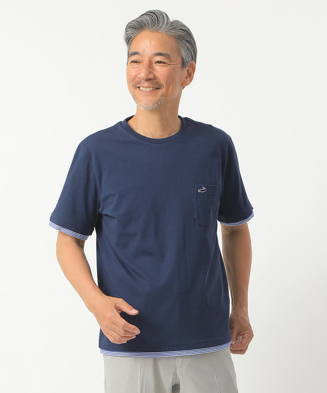 レイヤードTシャツ【吸汗速乾】