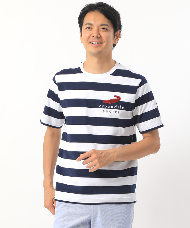ワイドボーダーTシャツ