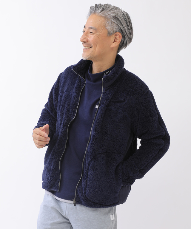 フリース ジップアップブルゾン