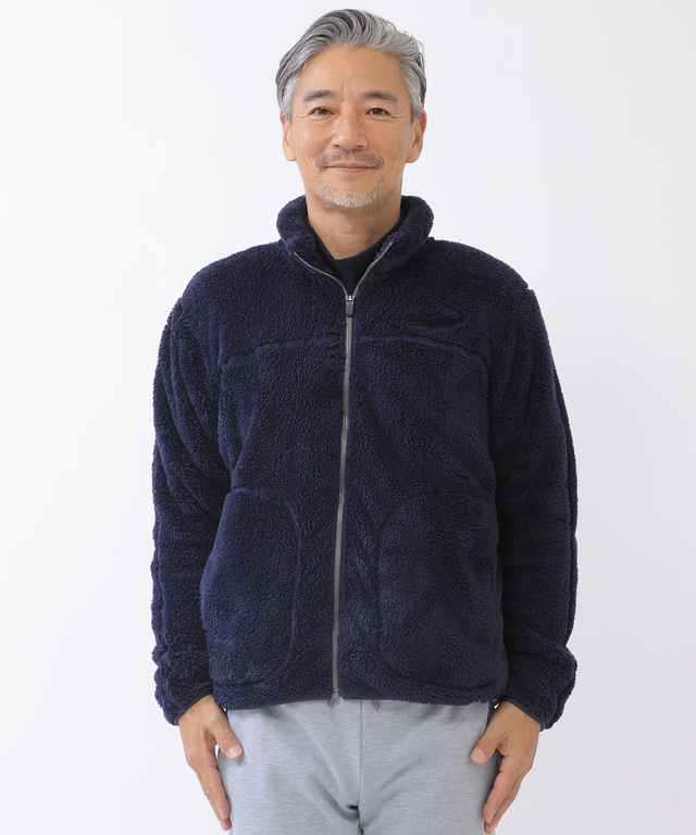 フリース ジップアップブルゾン