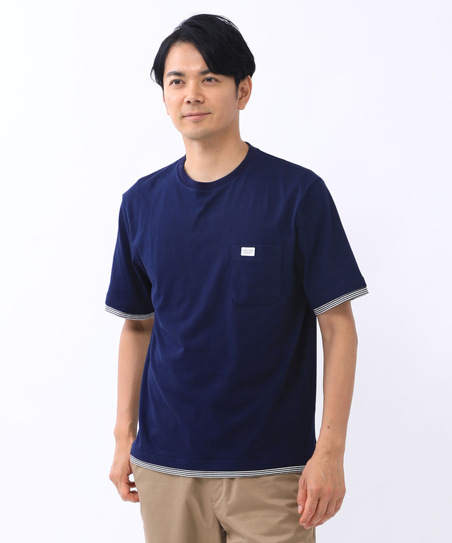 メンズ レイヤード風 Tシャツ 吸汗速乾 通販 1502 クロコダイル Crocodile 公式通販サイト