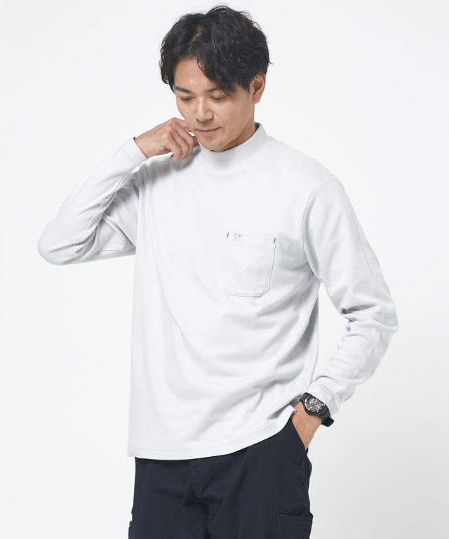 スムース  ハイネック カットソー 【ウガンダ オーガニック コットン】