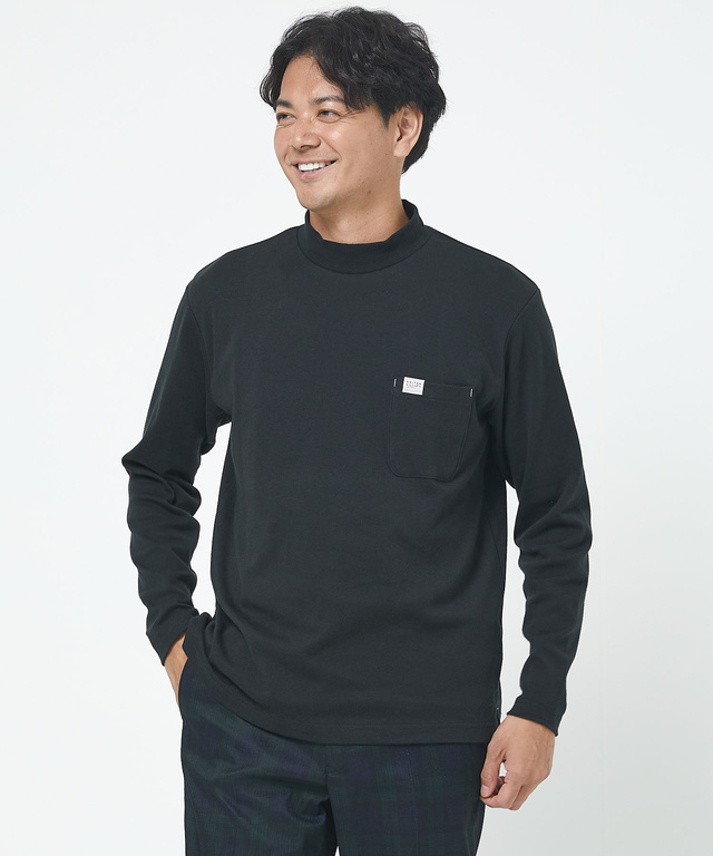 スムース  ハイネック カットソー 【ウガンダ オーガニック コットン】