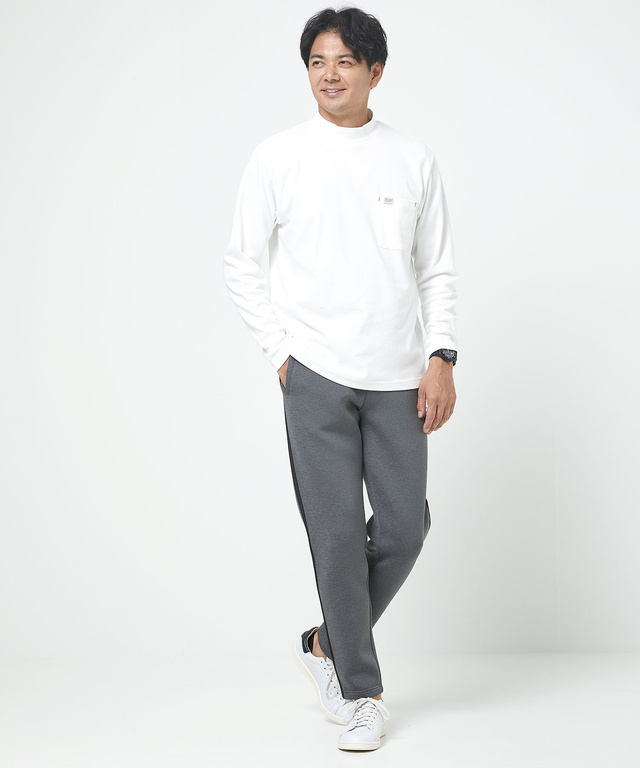 スムース  ハイネック カットソー 【ウガンダ オーガニック コットン】