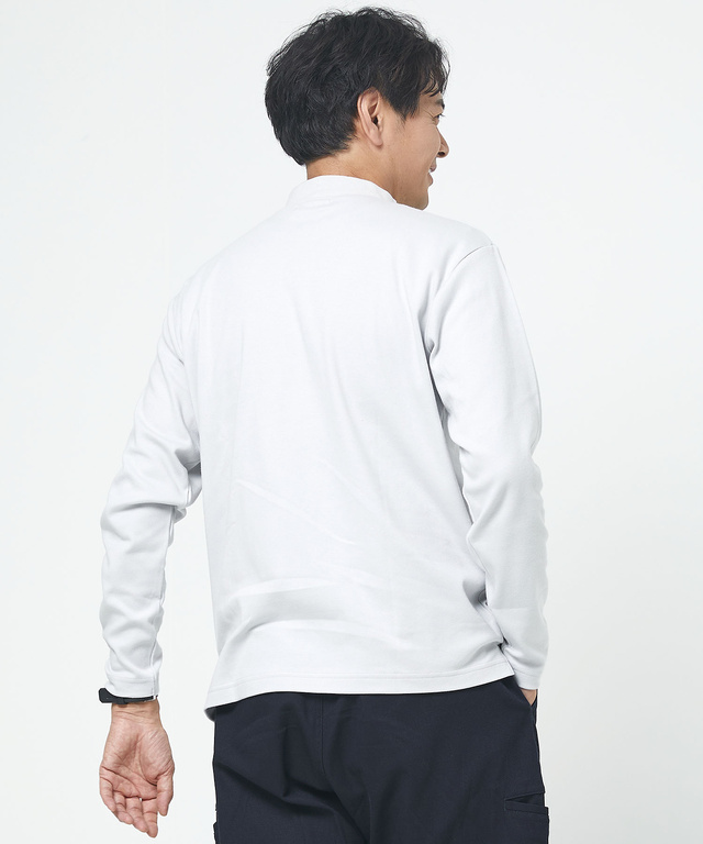 スムース  ハイネック カットソー 【ウガンダ オーガニック コットン】