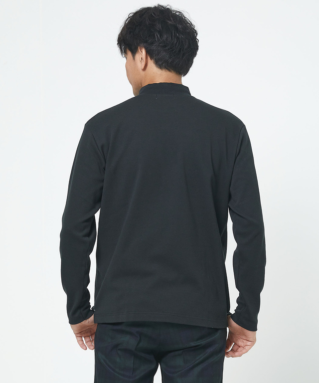 スムース  ハイネック カットソー 【ウガンダ オーガニック コットン】