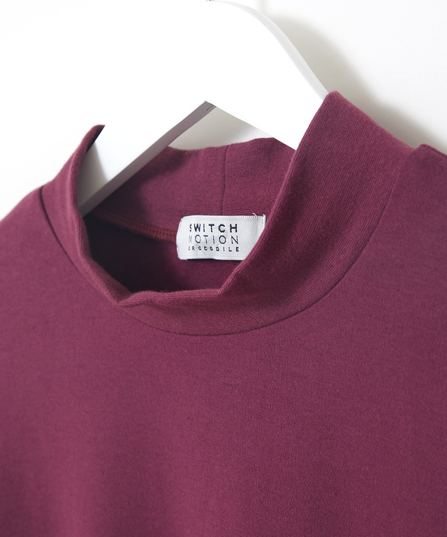 スムース  ハイネック カットソー 【ウガンダ オーガニック コットン】