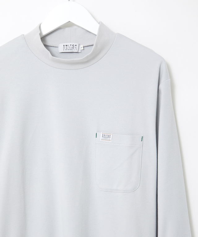 スムース  ハイネック カットソー 【ウガンダ オーガニック コットン】