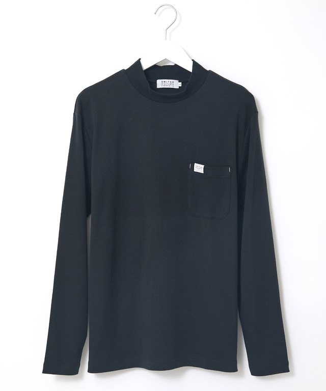 スムース  ハイネック カットソー 【ウガンダ オーガニック コットン】