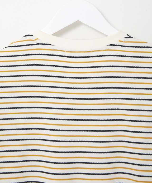 ボーダー クルーネック カットソー【ウガンダ オーガニック コットン】