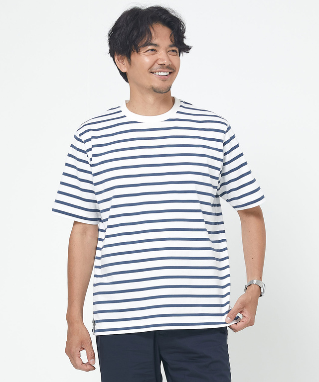 メンズ ボーダー柄 Tシャツ通販 [1502-44270] - クロコダイル 