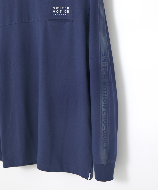 胸切り替え クルーネック カットソー