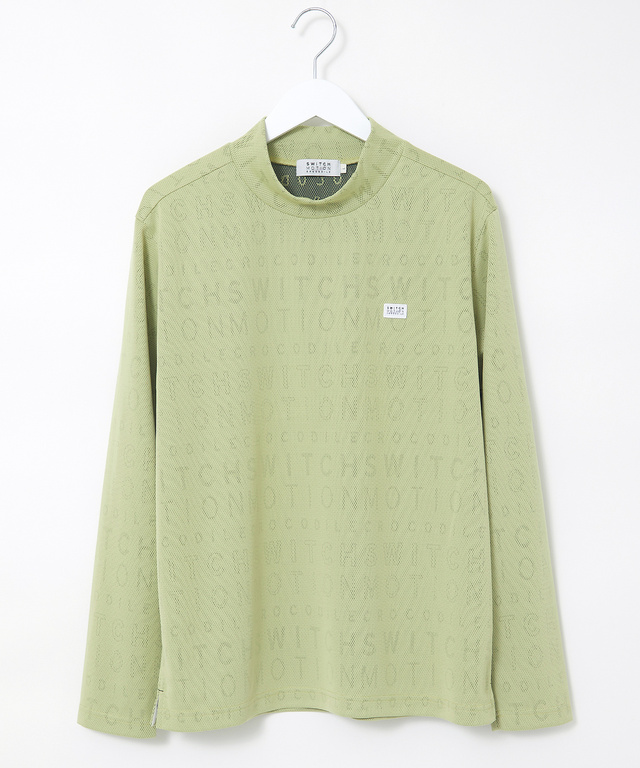 メッシュ ジャカード ロゴ カットソー