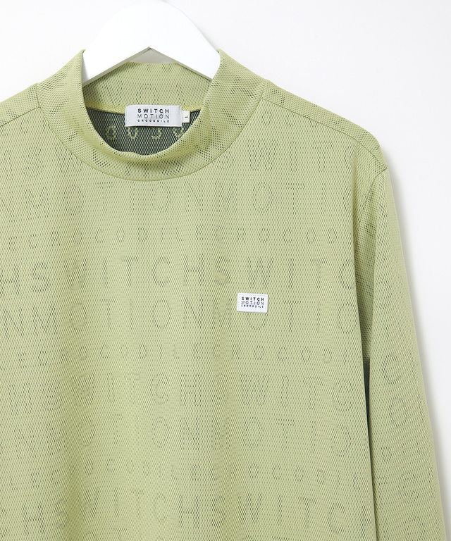 メッシュ ジャカード ロゴ カットソー