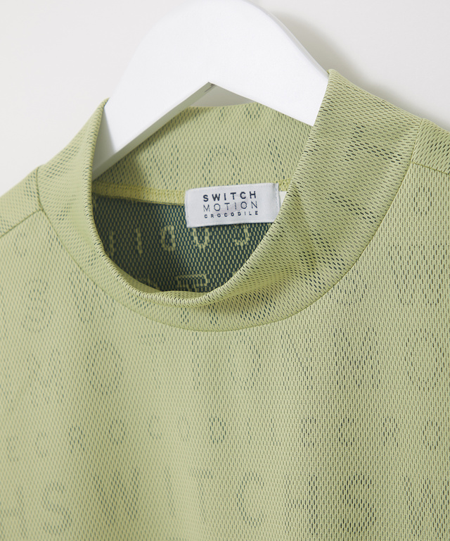 メッシュ ジャカード ロゴ カットソー