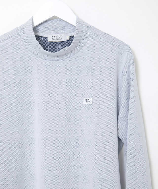 メッシュ ジャカード ロゴ カットソー