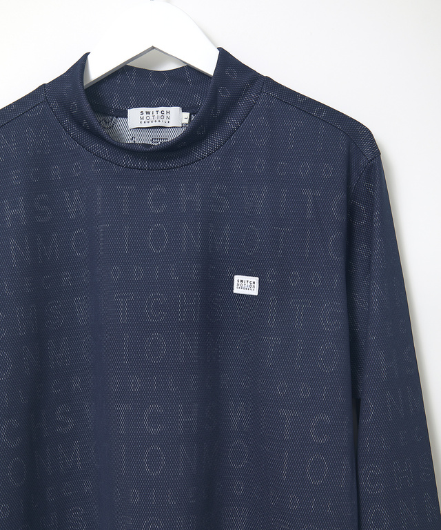 メッシュ ジャカード ロゴ カットソー