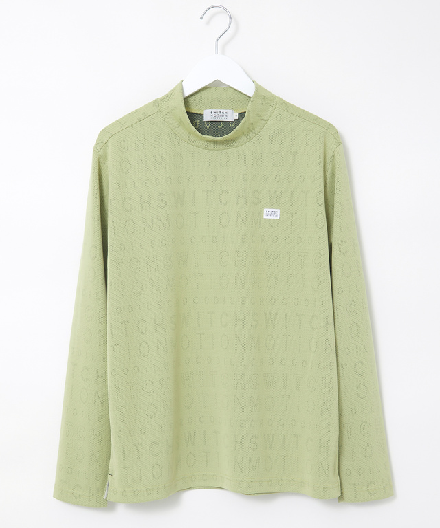 メッシュ ジャカード ロゴ カットソー