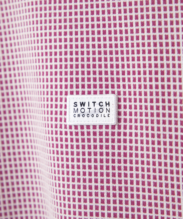 ジャカード切り替え ハイネック カットソー