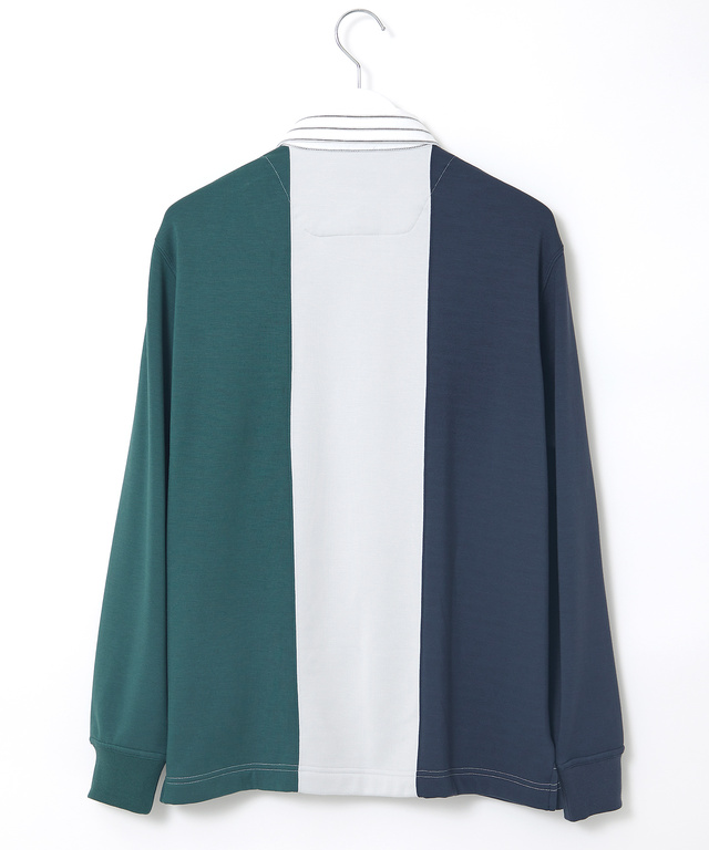 裏起毛 配色 デザイン ポロシャツ