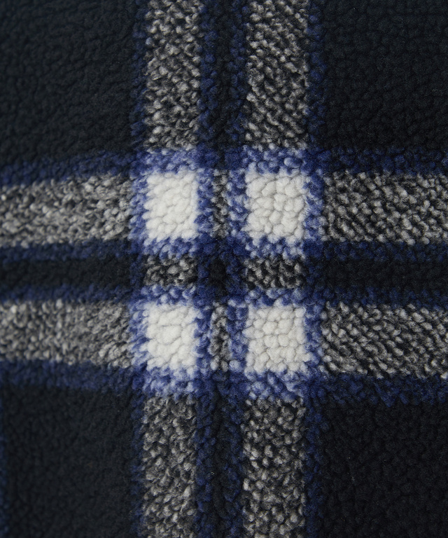 チェック柄 フリース ブルゾン