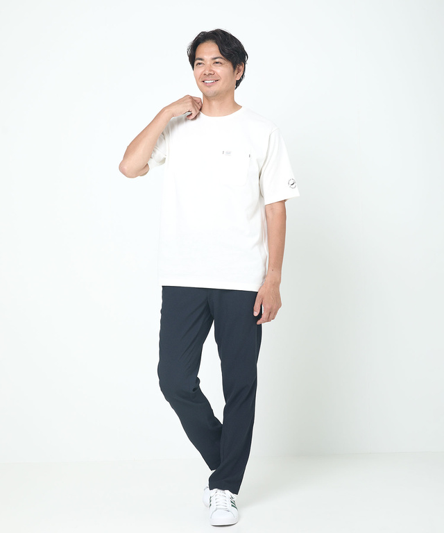 ロゴプリント クルーネック Tシャツ【ウガンダ オーガニック コットン】