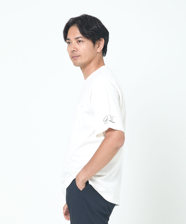 ロゴプリント クルーネック Tシャツ【ウガンダ オーガニック コットン】