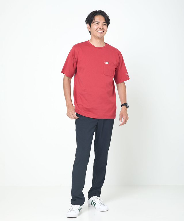 ロゴプリント クルーネック Tシャツ【ウガンダ オーガニック コットン】