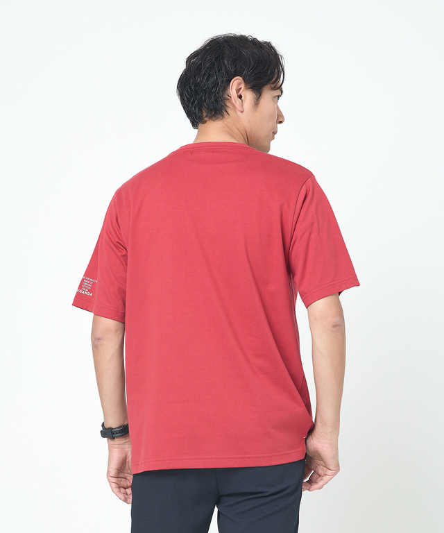 ロゴプリント クルーネック Tシャツ【ウガンダ オーガニック コットン】
