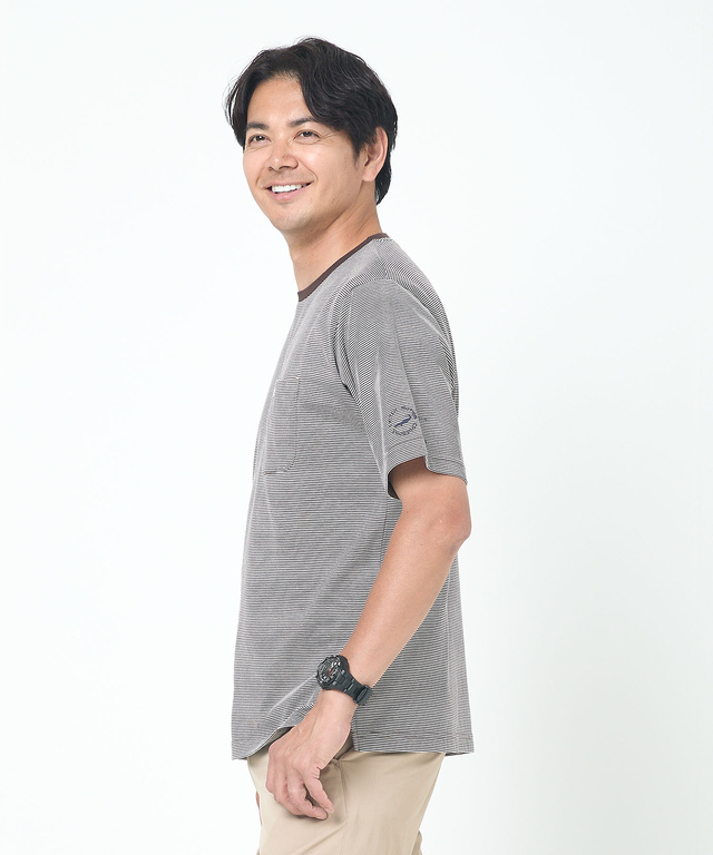 ロゴプリント クルーネック Tシャツ【ウガンダ オーガニック コットン】