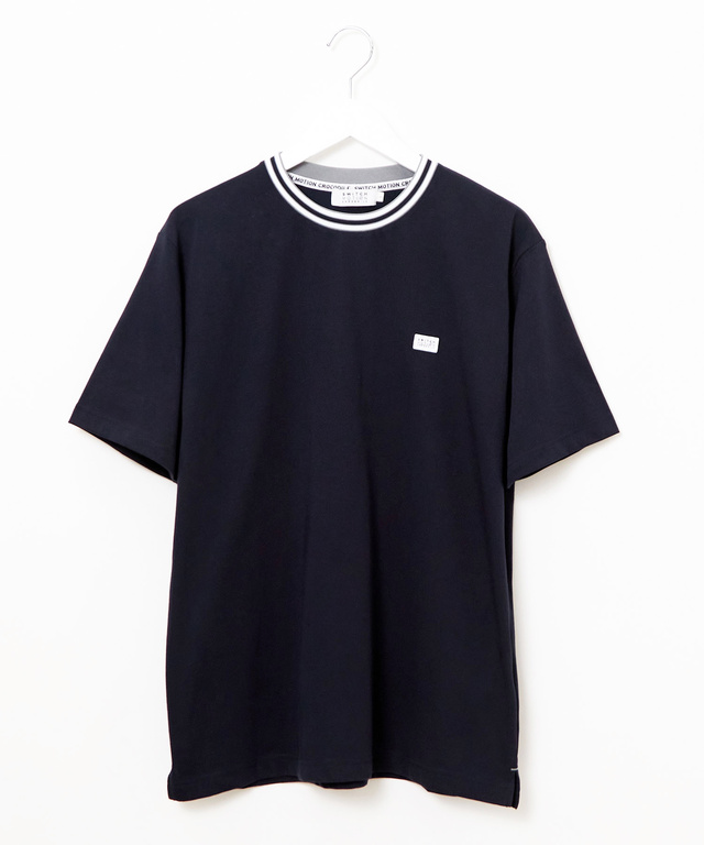 天竺 襟ライン Tシャツ