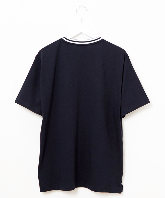 天竺 襟ライン Tシャツ
