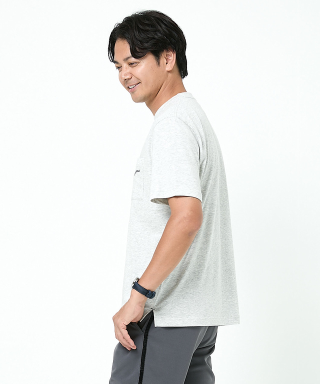 クルーネック ポケットロゴ Tシャツ
