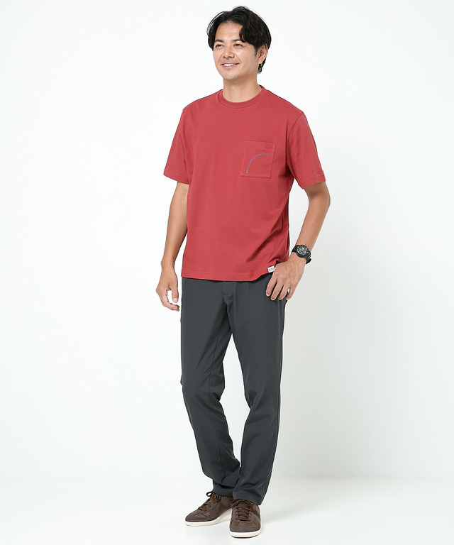 クルーネック ポケットロゴ Tシャツ